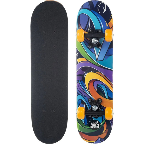 Dziecięca deskorolka drewniana Coolslide Dimsum Y 61 cm ABEC-3