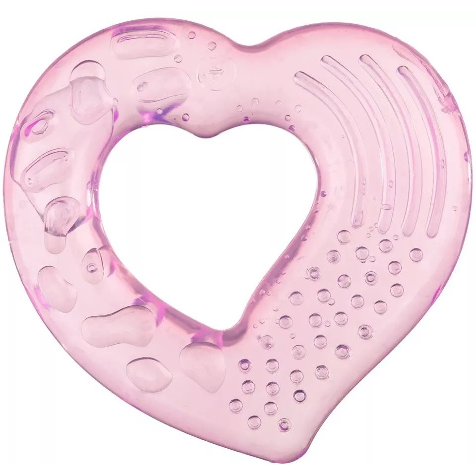 AKUKU hűthető rágóka - szív, rózsaszín (5907644003556)