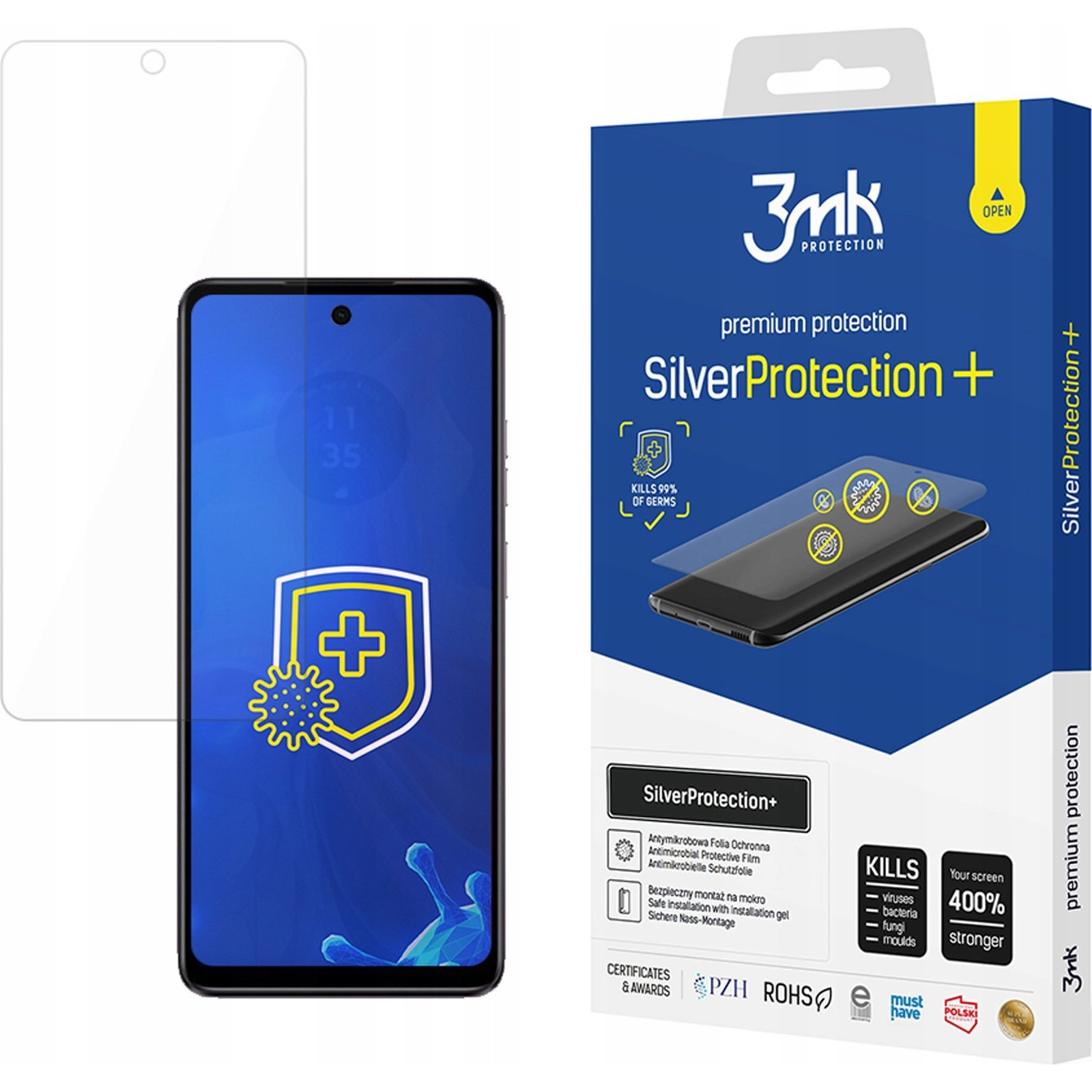 3mk SilverProtection+ antimikrobiális védőfólia Motorola Moto E14 ( )