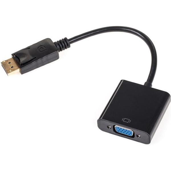 Adapter AV LechPol DisplayPort - D-Sub (VGA) czarny (KOM0849)