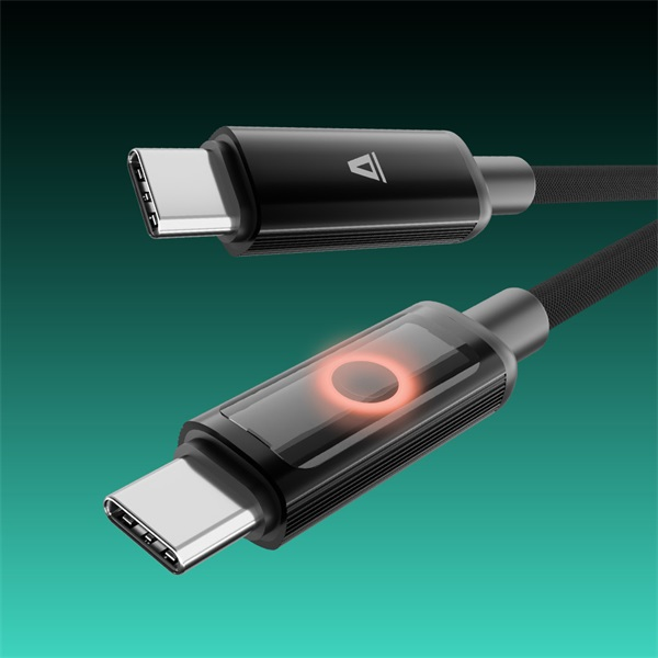 AVAX Töltőkábel, USB-C - USB-C, Fonott, 60W, 1 méter, szürke (AVAX_CB654)