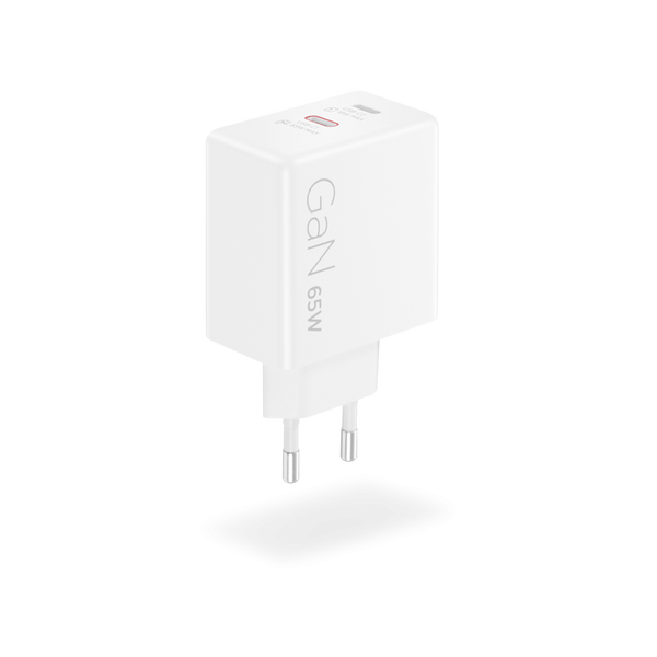 LENOVO Dual USB-C 65W GaN Charger v2 fehér