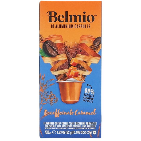 Kapsułki do Nespresso Belmio Decaffeinato Caramel 10 sztuk