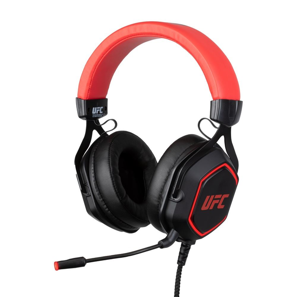 Konix UFC 7.1 Auricolare Cablato A Padiglione Giocare USB tipo A Nero, Rosso