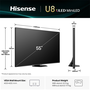 Hisense 55U8Q телевизор 139,7 см (55") 4K Ultra HD Smart TV Wi-Fi Черен 700 cd/m²
