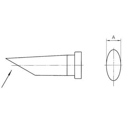 Weller LT pákahegy, forrasztóhegy LT-CC egyoldalt lapított, lecsapott hegy 3.2 mm (00544 445 99)