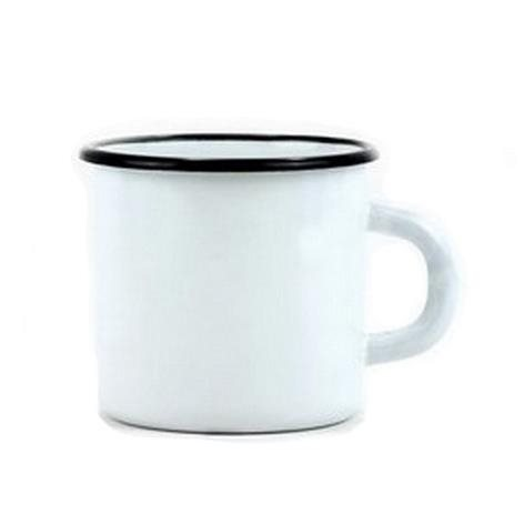 BELIS Zománc bögre, fehér, 350 ml, 8 cm átmérőjű (8590191136234)