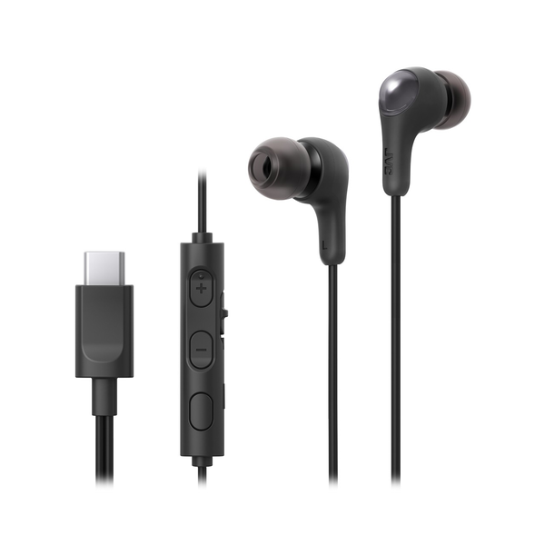 JVC HA-FR9UC-BU Gumy Connect USB-C Fülhallgató Headset - Fekete