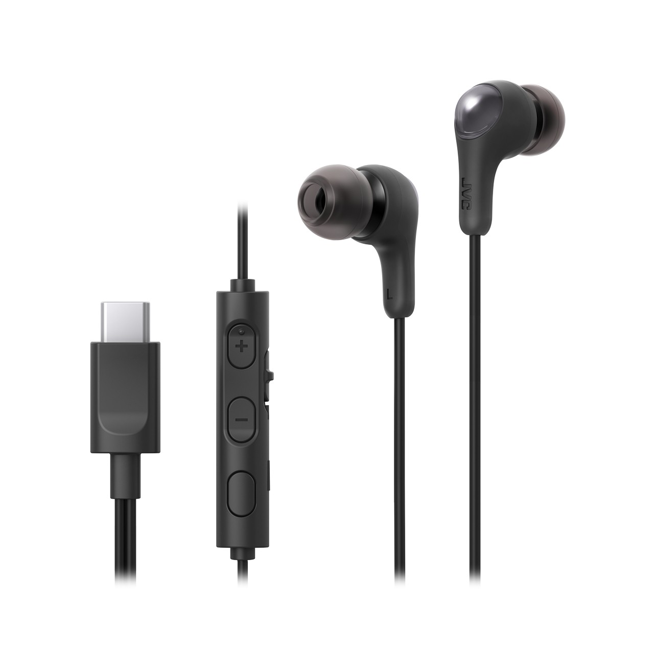 JVC HA-FR9UC-BU Gumy Connect USB-C Fülhallgató Headset - Fekete (HA-FR9UC-BU)