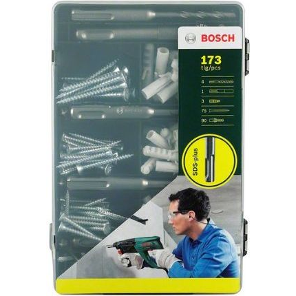 SDS-plus készlet, 173 részes, Bosch 2607017163 (2607017163)