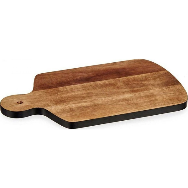 Tabla De Cortar Negro Marrón Madera De Acacia (25,7 X 1,5 X 40 Cm)