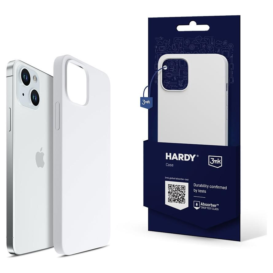 3mk Hardy Silicone MagCase Apple iPhone 15 Tok - Fehér (5903108527309)