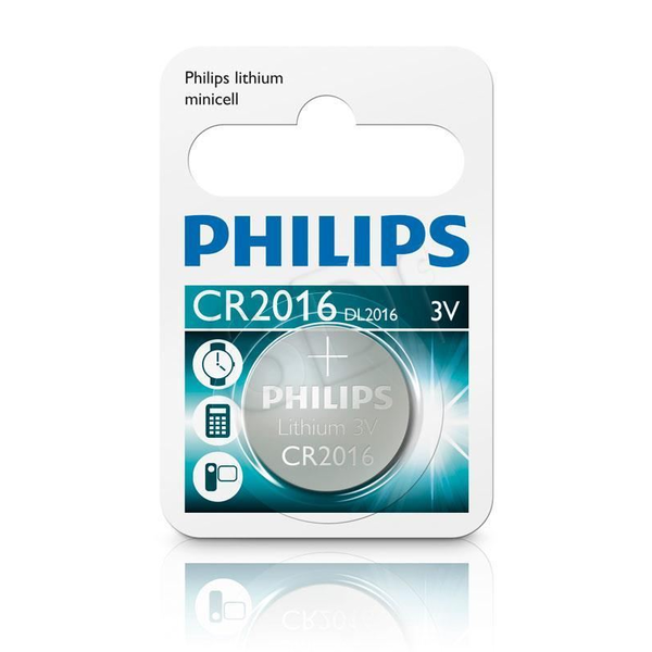 Philips Minicells CR2016/01B huishoudelijke batterij Wegwerpbatterij Lithium
