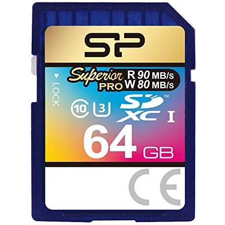 Card SDXC Silicon Power 64GB UHS-I Superior (85MB/s | 40MB/s) U3