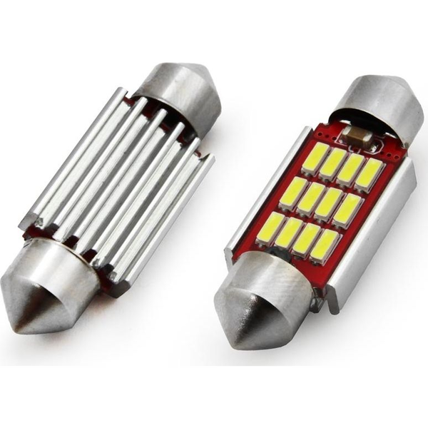  AMiO Żarówki LED AMIO C5W C10W 39mm 12xSMD 4014 (canbus)