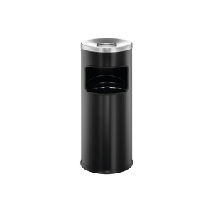 Durable SAFE rund 333201 Szemeteskosár 17 l Fém (Ø x Ma) 250 mm x 630 mm Fekete Hamutállal 1 db