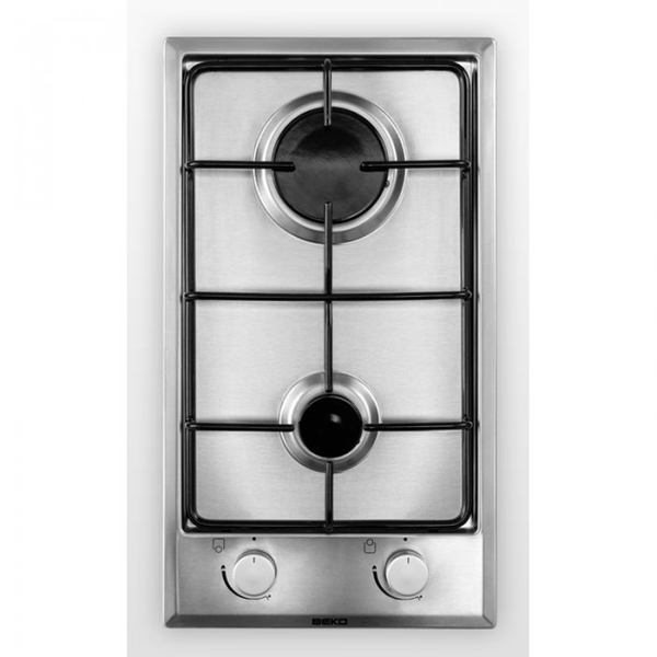 Beko HDCG 32220 FX Roestvrijstaal Ingebouwd 29 cm Gaskookplaat 2 zone(s)
