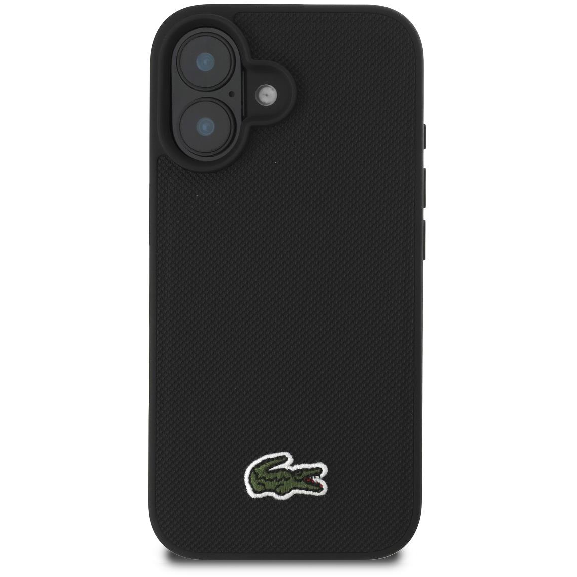 Lacoste Iconic Petit Pique Woven Logo MagSafe iPhone 16 Plus Black tok (LCHMP16MPVCK)