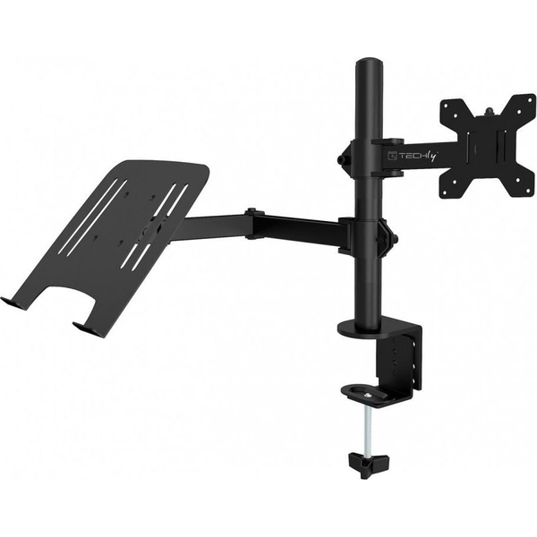 Techly ICA-LCD 174NB skærmbeslag og -stativer 81,3 cm (32") Skrivebord Sort