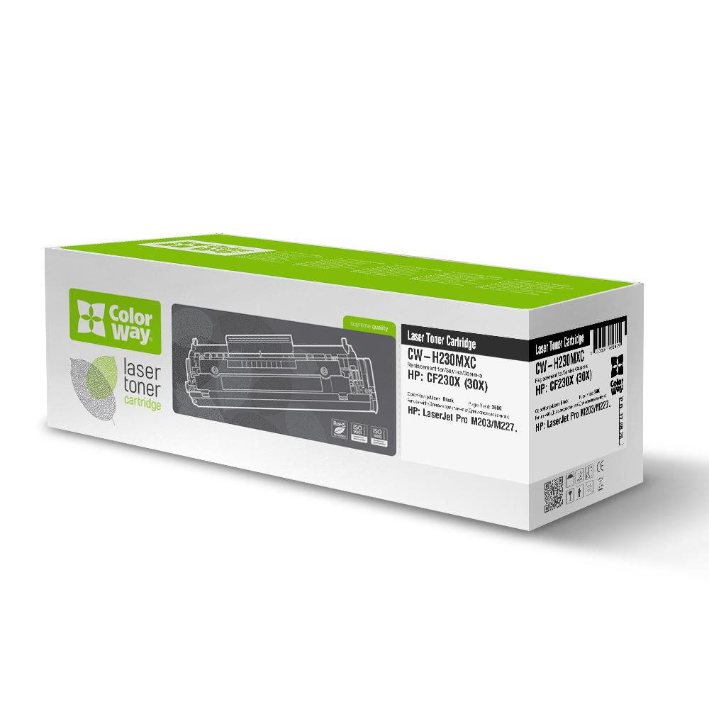 ColorWay CW-H230MXC HP:CF230X (30X) toner fekete (CW-H230MXC)