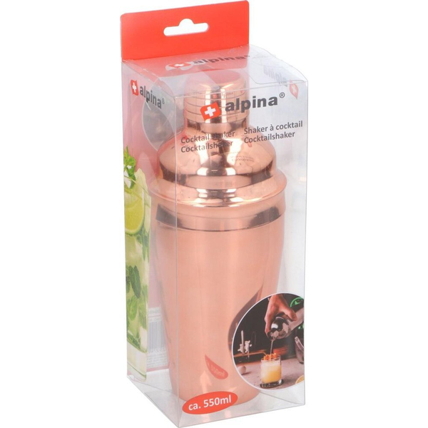 BARMANSKÝ SHAKER NA KOKTEJLY COBBLER NEREZOVÁ OCEL 550ML ALPINA