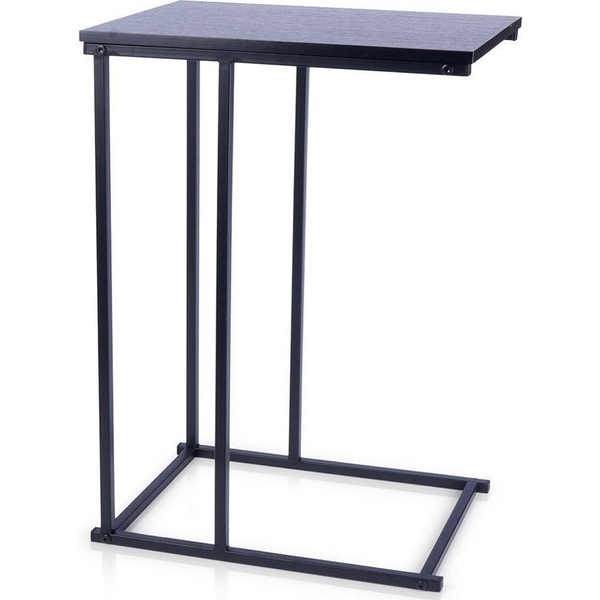 Mesa Auxiliar Con Superficie De Mdf Negro H&s Collection