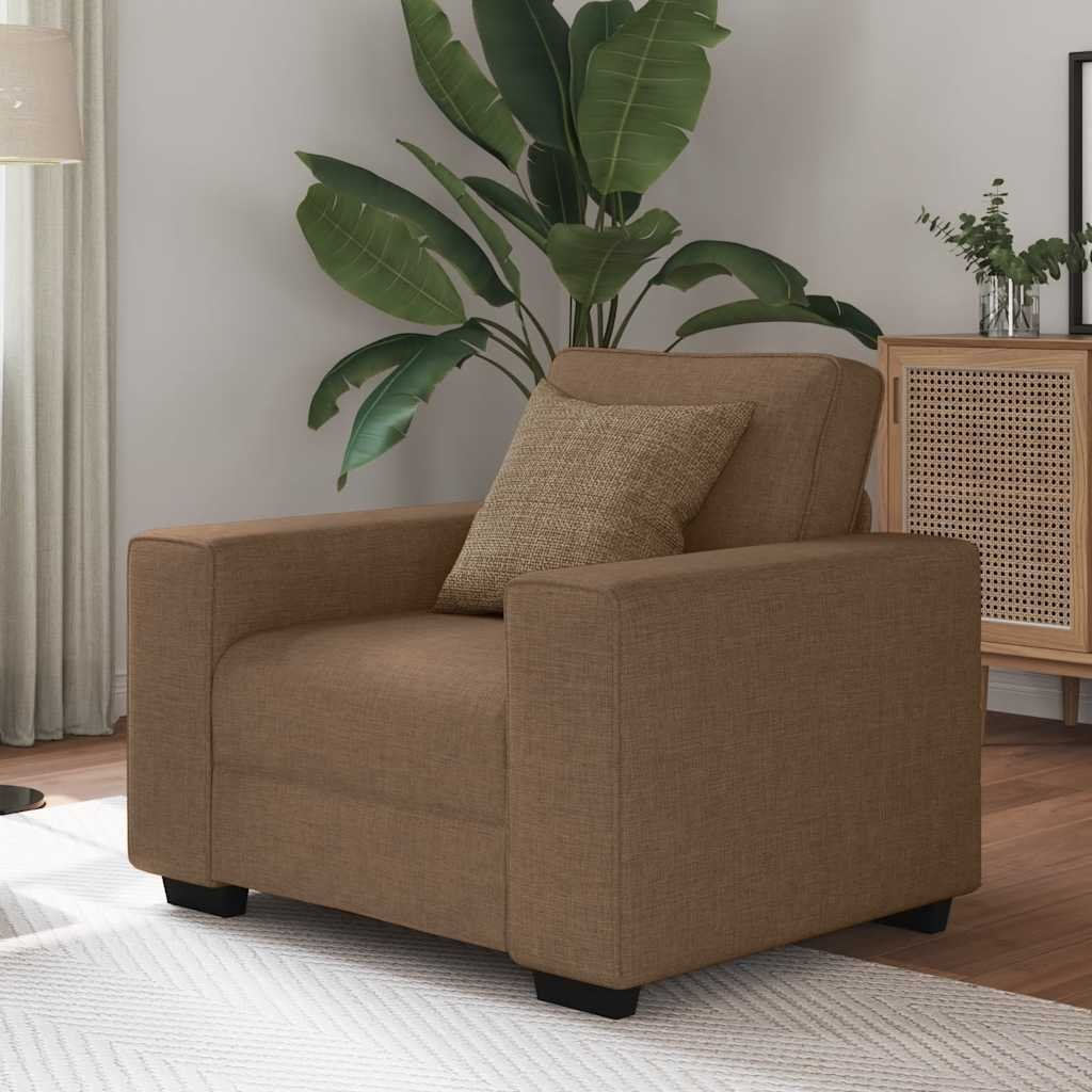 barna szövet kanapéfotel 60 cm (4105150)