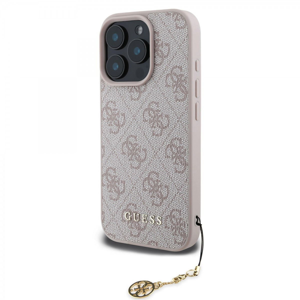 Guess 4G Charm iPhone 16 Pro tok - Tone on Tone Pink (GUHCP16LGF4GCP)