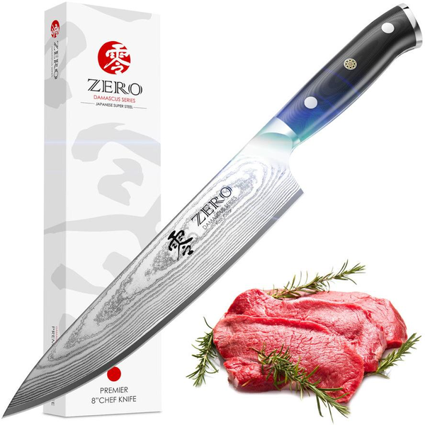 KozyGear Premier 8" 33cm Profi-Kochmesser Japan. Superstahl (6KGZ-1003S)