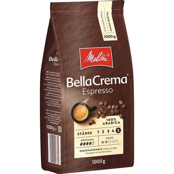 MELITTA Szemeskávé BellaCrema Espresso 1000 g (604-0)