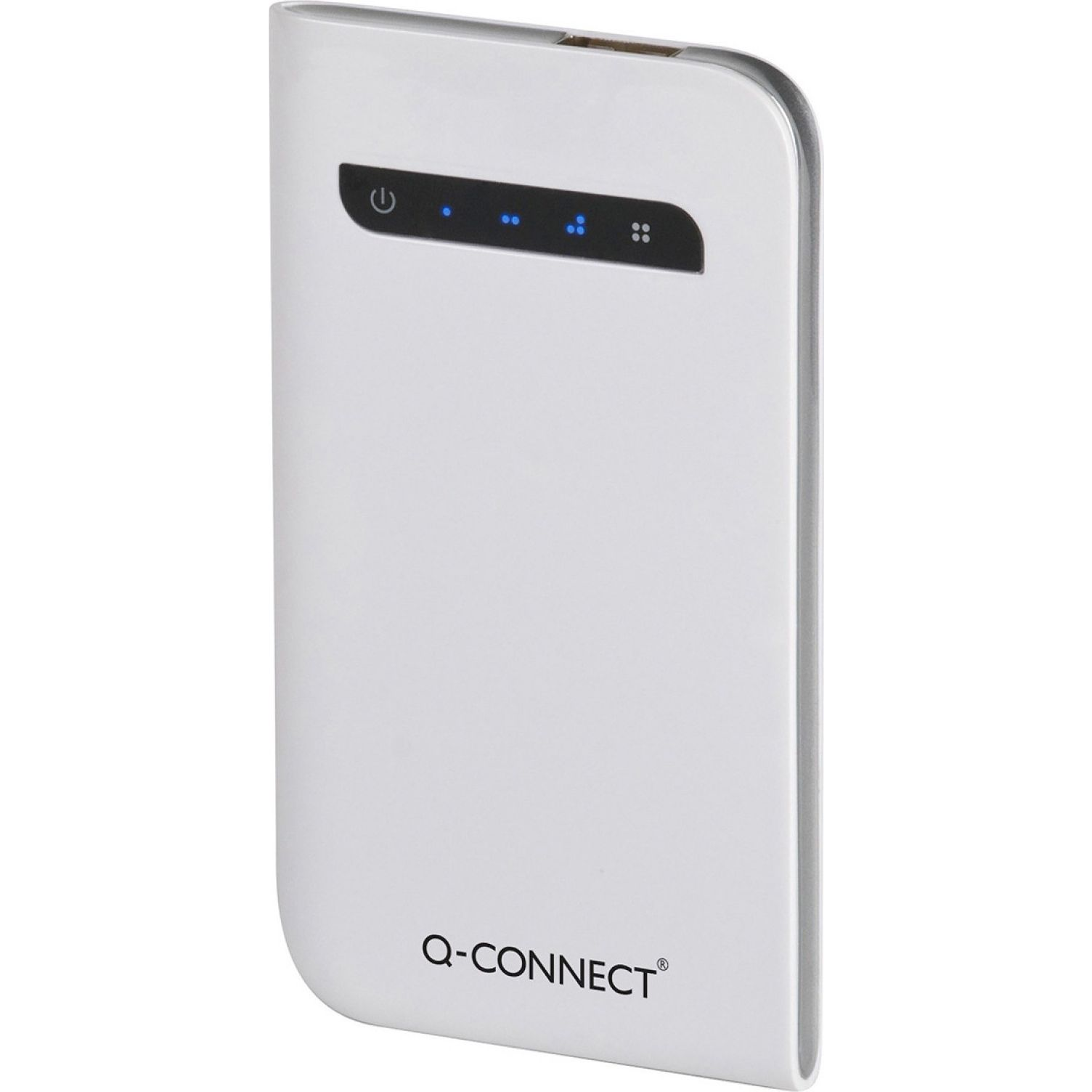 Q-Connect 3000mAh ezüst hordozható power bank (5705831172562)
