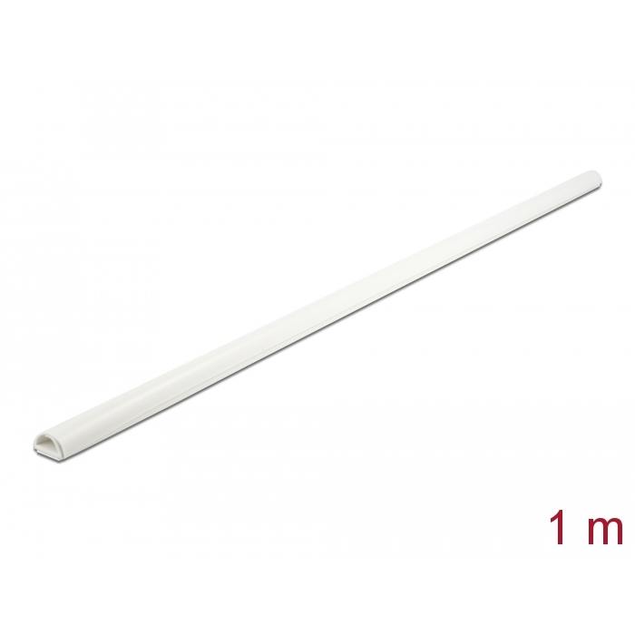 Delock Mini kábelcsatorna önzáró 15 x 11 mm - hossza 1 m fehér (20719) (20719)