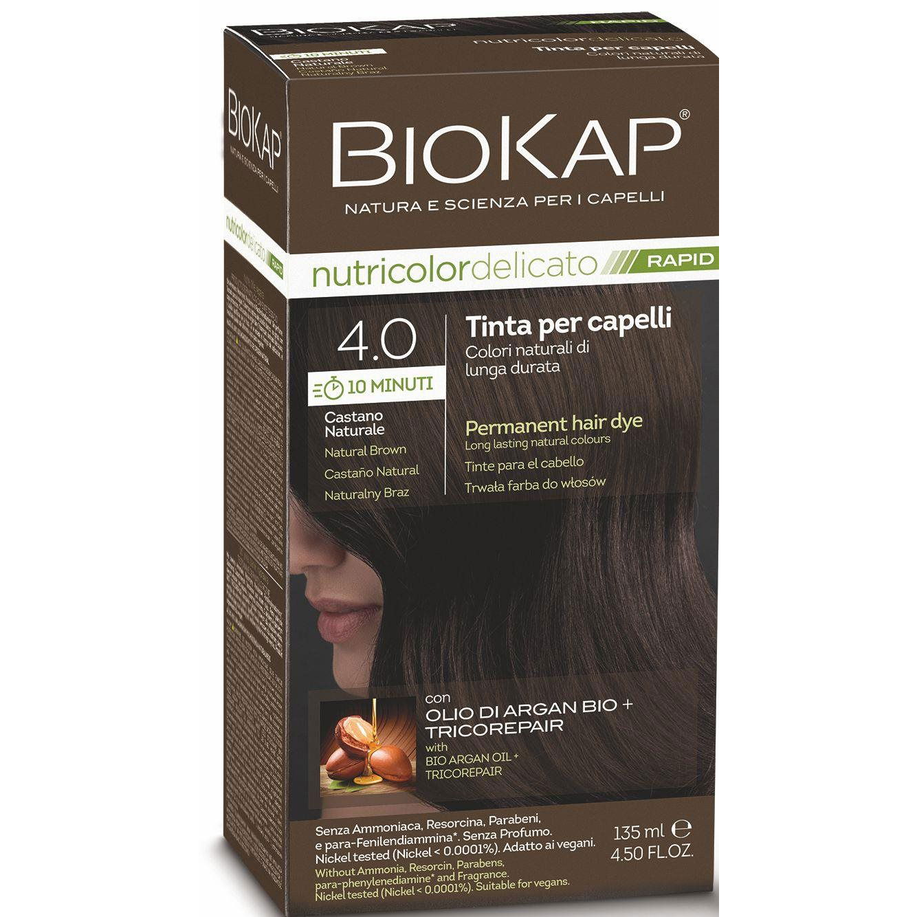 BIOKAP Delicato Rapid 4.00 Természetes sötétbarna 135 ml (8030243015259)