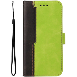 Xiaomi Redmi K70E / Poco X6 Pro 5G, Oldalra nyíló tok, stand, kártyatartóval, kézpánttal, Wooze Colour Wallet, zöld
