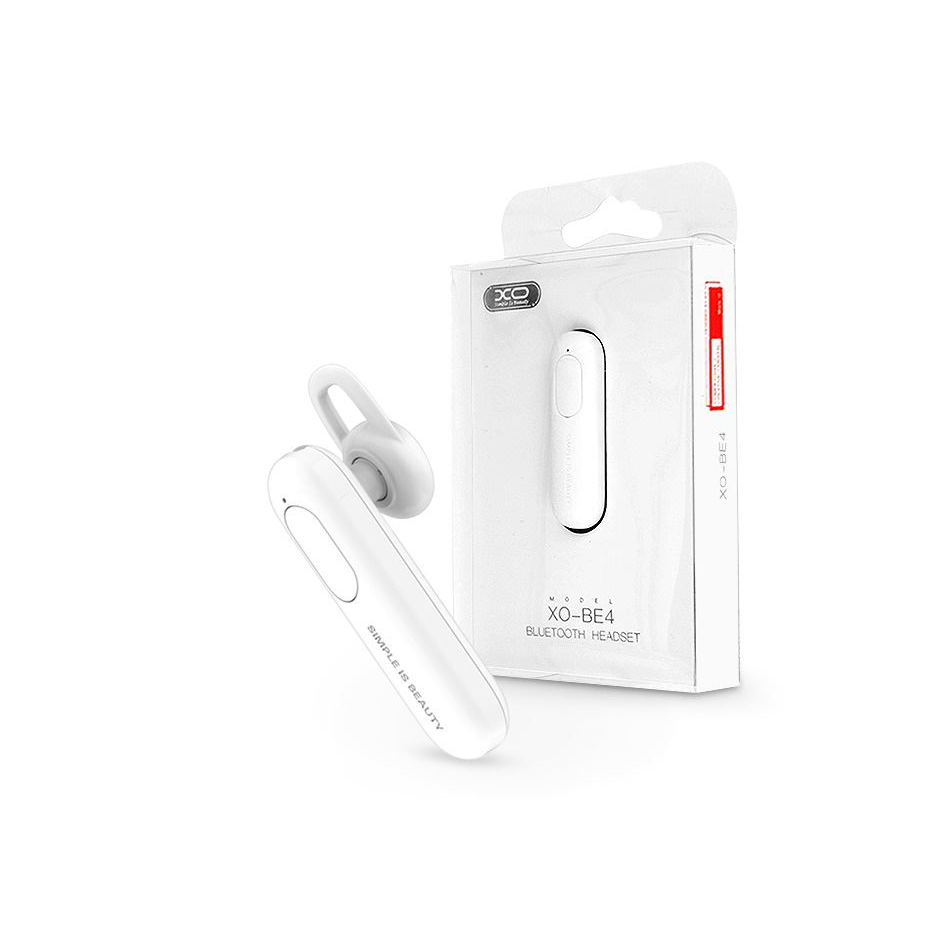 XO BE4 Wireless Bluetooth headset v4.2 fehér (TF-0089) (TF-0089)