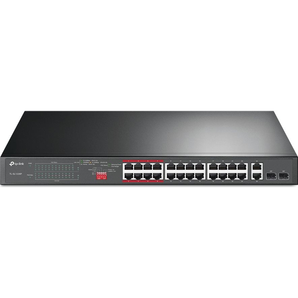 TP-Link TL-SL1226P netwerk-switch Unmanaged Gigabit Ethernet (10/100/1000) Power over Ethernet (PoE) 1U Grijs