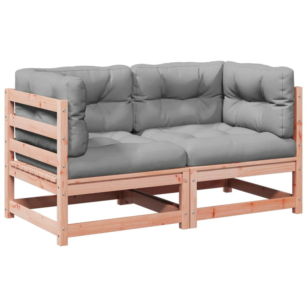 2 részes tömör duglászfenyő kerti társalgószett párnával (3295828)