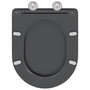 Gyorskioldós WC-ülőke Puha Zárással Duroplast Antracit