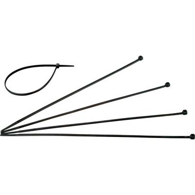 Kopp 328404090 Kábelkötöző 300 mm 4.8 mm Fekete Időjárásálló 50 db (328404090)