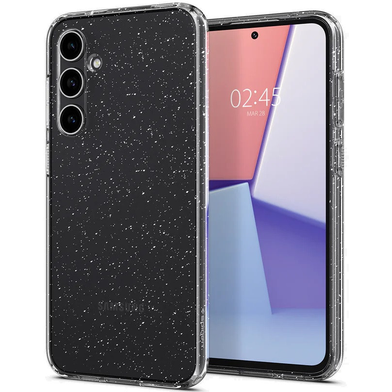 Samsung Galaxy S23 FE SM-S711, Szilikon tok, Spigen Liquid Crystal Glitter, átlátszó (RS148677)