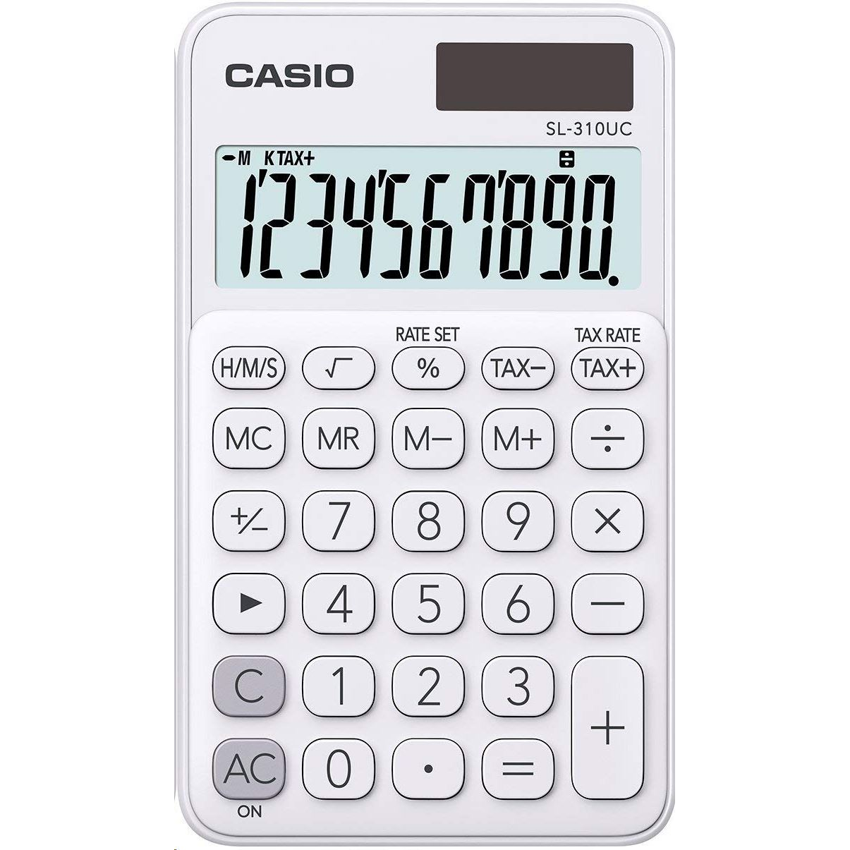 Casio SL-310UC-WE zsebszámológép, fehér (SL-310UC-WE)