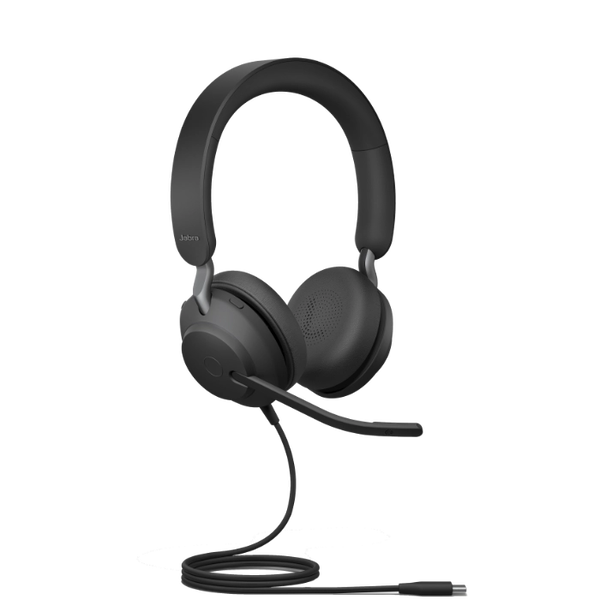 Jabra Evolve2 40 SE Headset Bedraad Hoofdband Oproepen/muziek USB Type-C Zwart