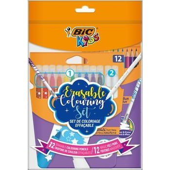 BIC Kids Magic Marker és színes ceruzák, 24 db.