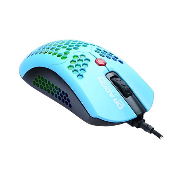 Dragon War Phoenix Honeycomb Vezetékes Gaming Egér 12000 DPI - Kék