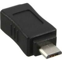 InLine 31602 csatlakozó átlakító Mini-USB B Micro-USB B Fekete (31602)