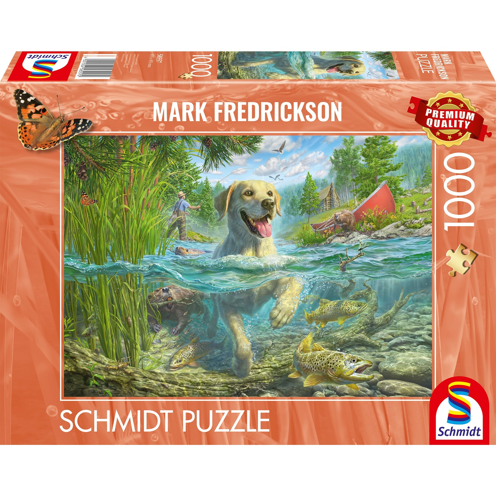 Schmidt Spiele Kutyaszeretet - Labrador halvadászaton 1000 darabos puzzle