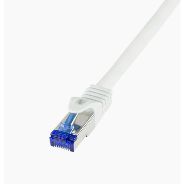 Patchcord LogiLink C6A081S Cat.6A S/FTP Ultraflex 7,5m bílý