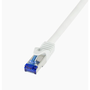 Patchcord LogiLink C6A081S Cat.6A S/FTP Ultraflex 7,5m bílý