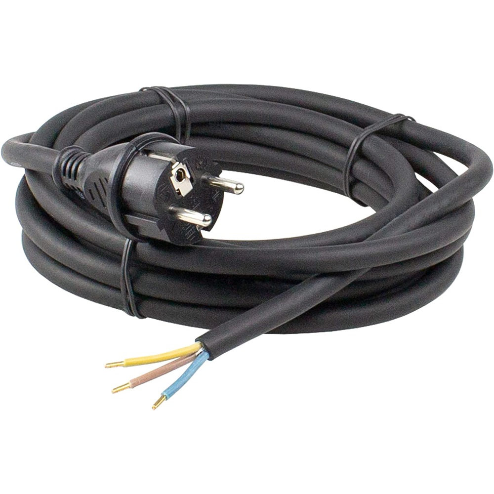 Anco 321660 250V Hálózati táplábel 5m - Fekete (321660)