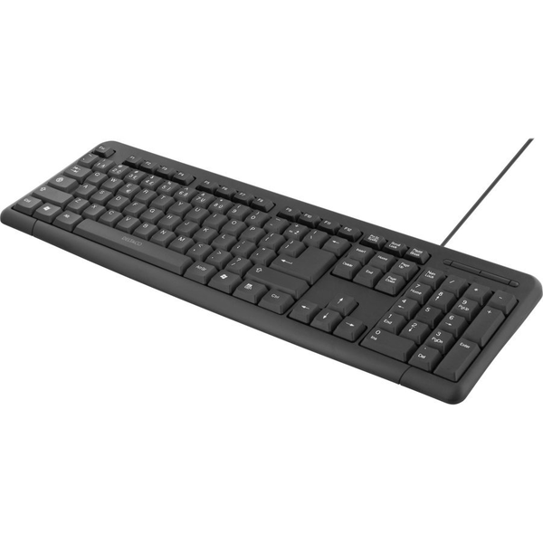 Klawiatura Deltaco Klaviatūra, 104 klavišai, litewski układ, USB, cienki design czarny / TB-58-LT